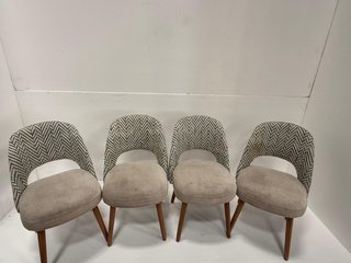 Lote 4 Sillas Diseño Nórdico