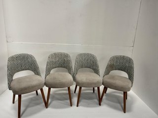 Lote 4 Sillas Diseño Nórdico