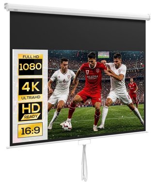 Pantalla Proyector Homecom 172x96cm Nueva