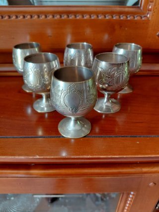 Set 6 Bicchieri da Liquore Antichi silver