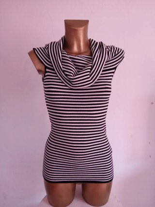 Maglia Zara righe collo ampio tg M