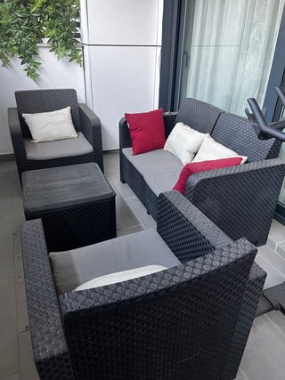 Set de Muebles para Terraza de Ratán