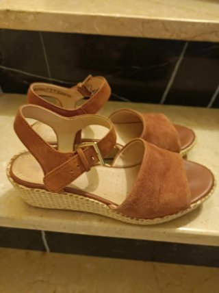 Sandalias Marrones Cuña