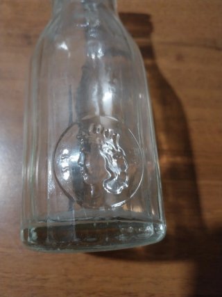 Coppia bottiglie latte vintage 0,5L e 0,25L
