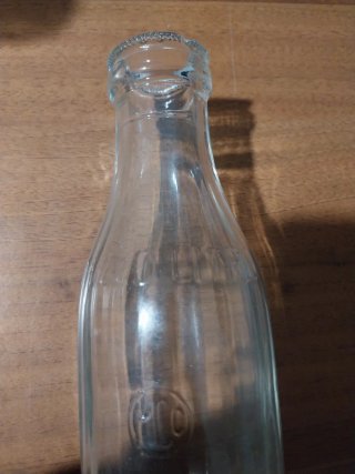 Coppia bottiglie latte vintage 0,5L e 0,25L