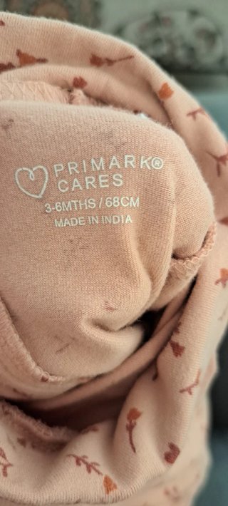 Camiseta cuello alto bebé niña 3/6m Primark