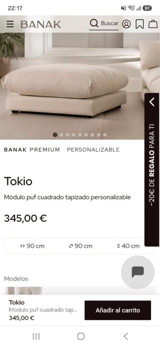 Puf Banak Tokio Verde Puff desenfundable