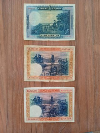 Lote billetes España guerra civil
