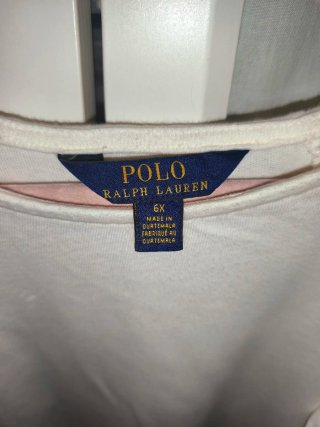 6 años, Polo Ralph Lauren. Camiseta niña