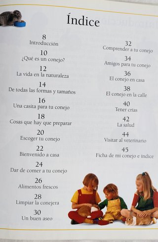 Lote de 2 libros. Gatos. Conejos