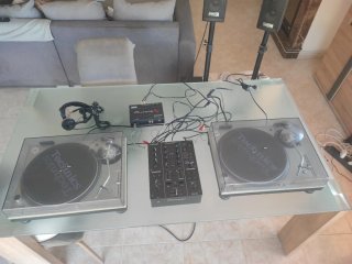 Pareja Technics SL-1200 + agujas Ortofon