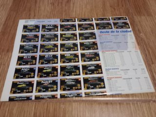 Poster con todos los de Coches Gran Turismo 2