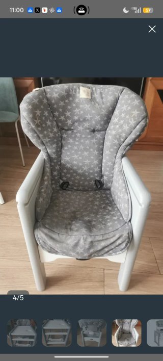Trona Jane convertible en pupitre