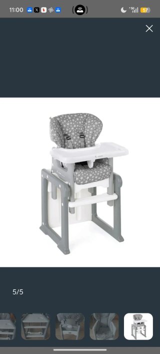 Trona Jane convertible en pupitre