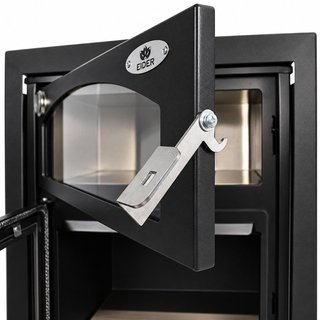 Estufa de leña con horno inox Aston 0011HUE