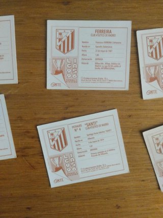 Lote 6 Cromos Atlético de Madrid 95-96