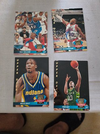 Lote 4 Tarjetas NBA Rookie Standouts 1992/93