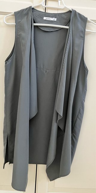 Chaleco Bershka Gris Talla S