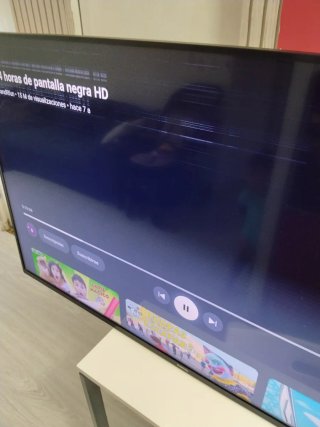 TV 55 pulgadas con golpe