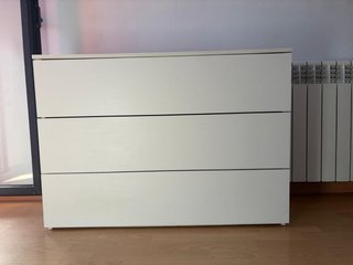 Cómoda Blanca de 3 Cajones