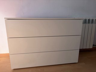 Cómoda Blanca de 3 Cajones