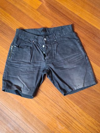 H&M-Bermudas Hombre S Negras streetwear casual