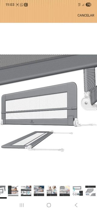Barandilla de cama KESSER 180cm
