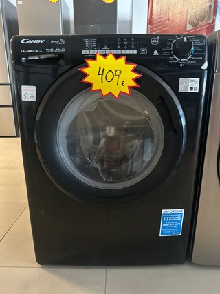 Lavadora Candy 8/5kg Negro Inverter