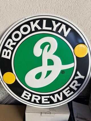 Chapa Metálica Brooklyn Brewery