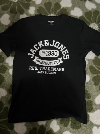 Camiseta Jack & Jones Negra Talla S