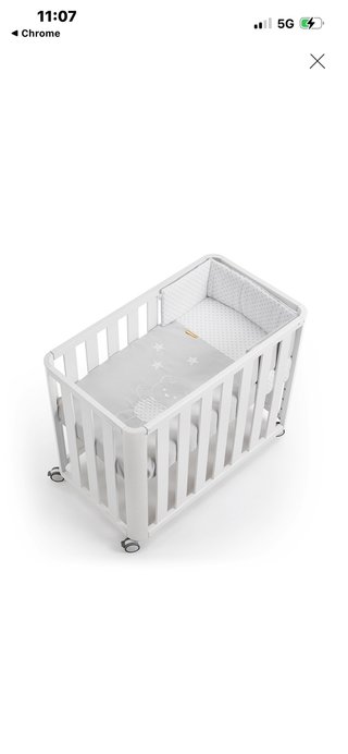 Minicuna Blanca con Ruedas