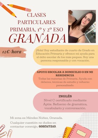 Clases particulares Primaria Granada