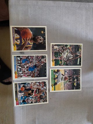 Lote 5 Tarjetas NBA 1992/93 Upper Deck