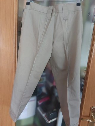 Pantalón Purificación García Talla 38 Beige