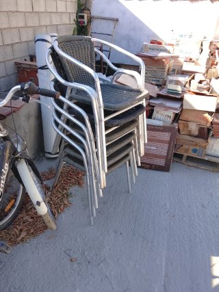 Sillas de exterior apilables