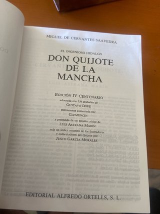 El ingenioso hidalgo Don Quijote de la Mancha