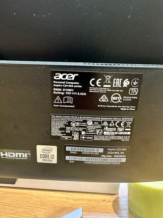 Ordenador Acer All-in-One Blanco