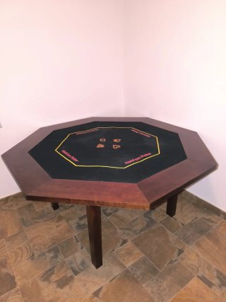 Mesa de Poker de Madera