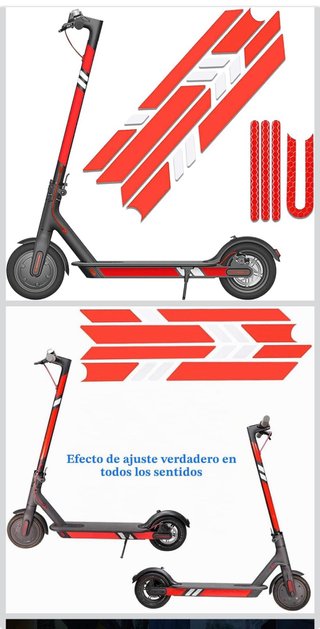 Pegatinas Scooter Xiaomi Rojo
