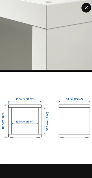 2 Estanterías Kallax 1 Hueco Blancas