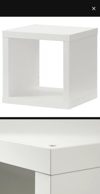 2 Estanterías Kallax 1 Hueco Blancas