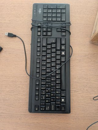 Teclado Fujitsu USB Negro