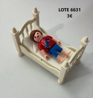 Lote 6627 6628 6629 6630 6631 Playmobil camas