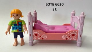 Lote 6627 6628 6629 6630 6631 Playmobil camas