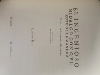 Libro Don Quijote Edición limitada