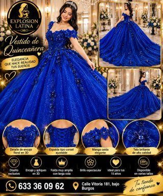 Vestido de Quinceañera Explosión Latina