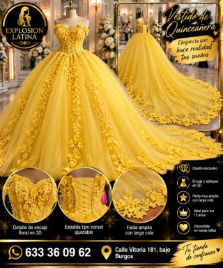 Vestido de Quinceañera Explosión Latina
