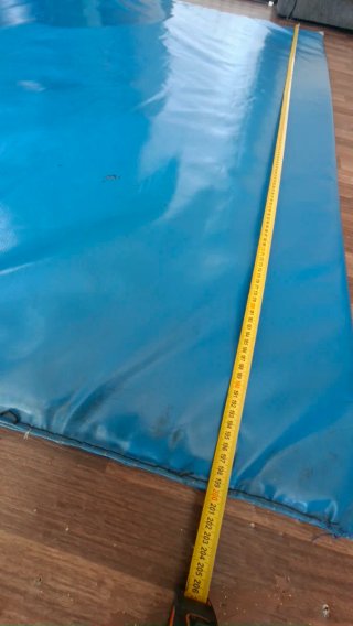 Colchoneta de gimnasio azul grande
