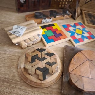 Set de 24 Juegos de Ingenio de Madera Precintados