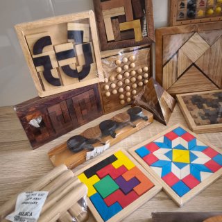 Set de 24 Juegos de Ingenio de Madera Precintados